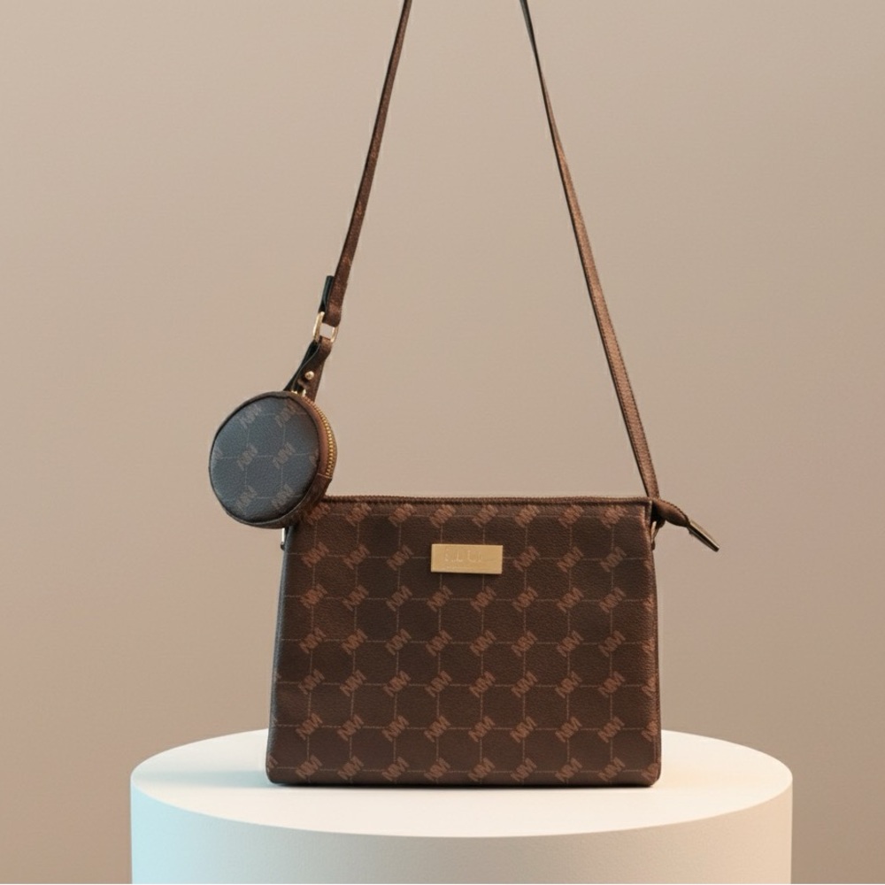 Nicole Miller Monogram Crossbody NWT